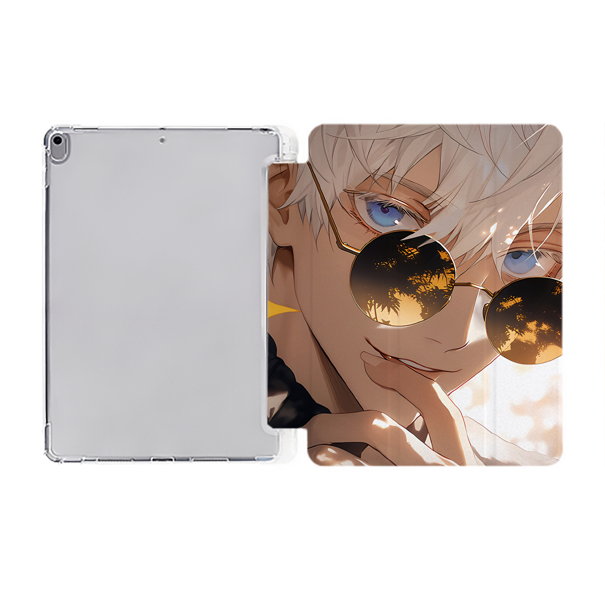 （画像用） SPY×FAMILY间谍家家酒 IPad ケース ペン収納付き 三つ折りスタンド PUレザー×シリコン 対応機種9.5/10.5/10.9インチ